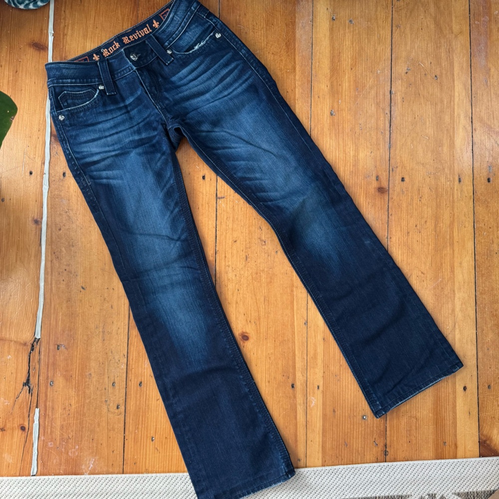 ROCK REVIVAL DEBBIE BOOTCUT JEANS SIZE 28 - Picture 7 of 7